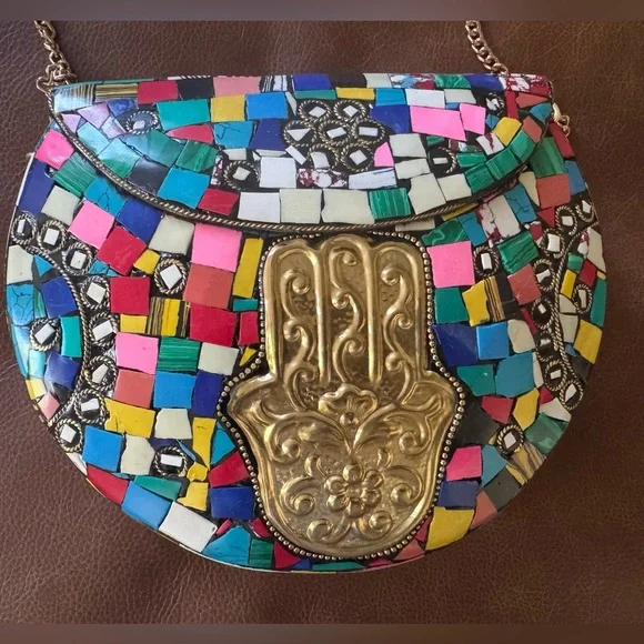 NEW Ramla colorful handmade purse - Picture 3 of 6